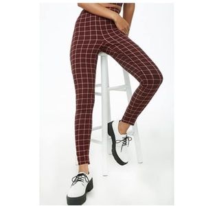 NWOT- High-Rise Forever21 Grid Leggings